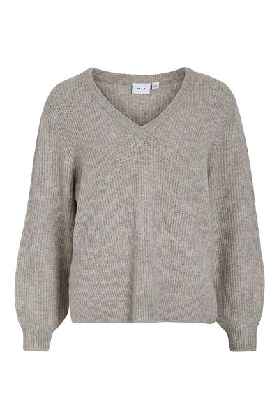 VILA Strickpullover V-Ausschnitt