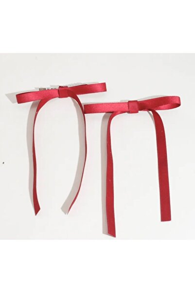 GLAM Pachet de 2 catarame roșii cu panglică minunată – catarame