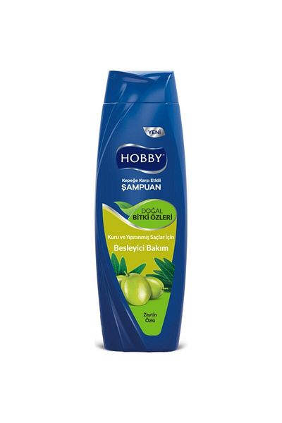 Hobby Natural Herbal Shampoo with Olive Extract - 600 ml Pack of 2