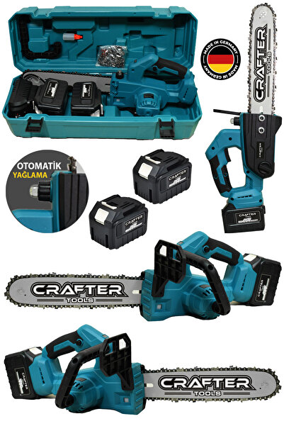 CRAFTERTOOLS Germany 36V 5Ah Çift Bataryalı 30cm Pala Otomatik Yağlamalı Dal ...