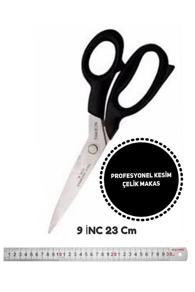 FURKANMAKİNE Professional Stainless Steel Cutting Scissors 9 INC