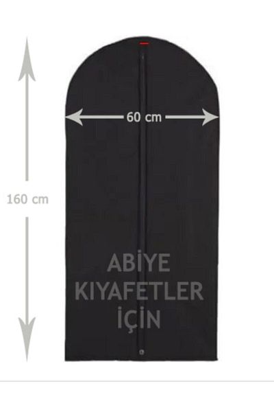 Serstil Калъфка за вечерна рокля Gamboç Black 60 X 160 Cm
