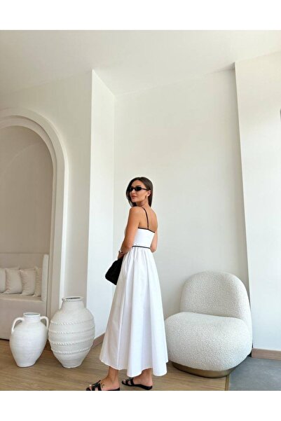 FK PYNAPPEL White Strappy Midi Dress