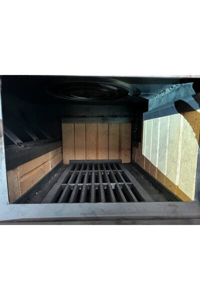 ÖRNEK KUZİNE 45 LİK IZGARALI TUĞLALI KÖMÜR KUZİNESİ