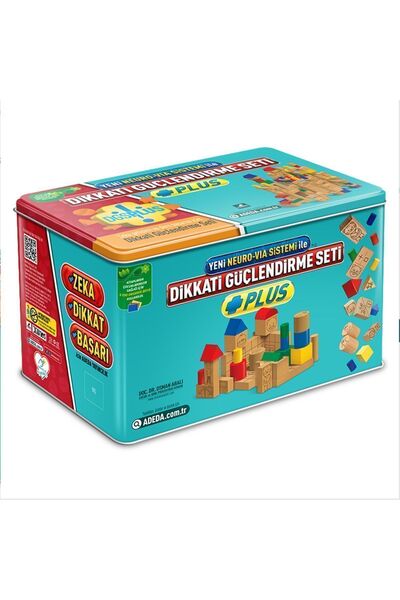 Adeda Yayınları Dikkati Güçlendirme Seti Plus 6 Yaş (Metal Kutulu)