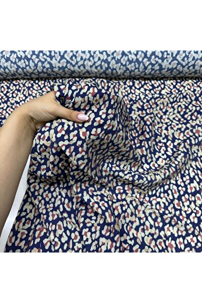 Yaren Ülker İpek Şifon Bambu Kumaş Çift En Küçük Çiçek Desenli Emprime