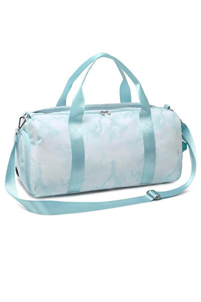 Go Veform Ayakkabı Bölmeli Rengarenk El Valizi ve Spor Çantası Turkuaz ESÇ892