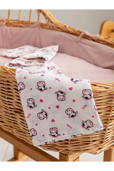 LC Waikiki LCW Baby - قماش موسلين قطني مطبوع للفتيات الصغيرات