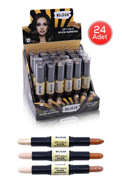 MUJGAN 24'lü Çift Uçlu Stick Kapatıcı Kontür Seti