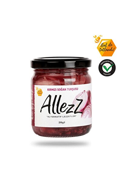 ALLEZZ %100 Doğal Kırmızı Soğan Turşusu Paketi 210 gr