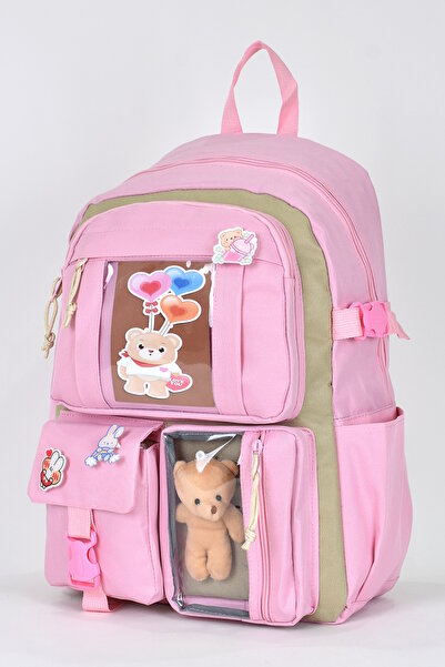 ELATAE Unisex Orthopedic Primary School Korean Model Backpack - Multi-Compartment, Luxury Fabric 1480