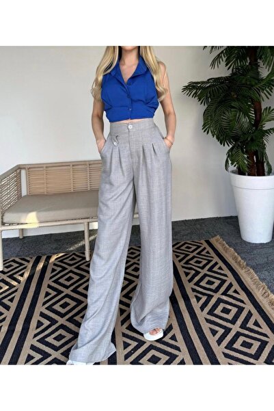 Style Apolet Palazzo Pantolon