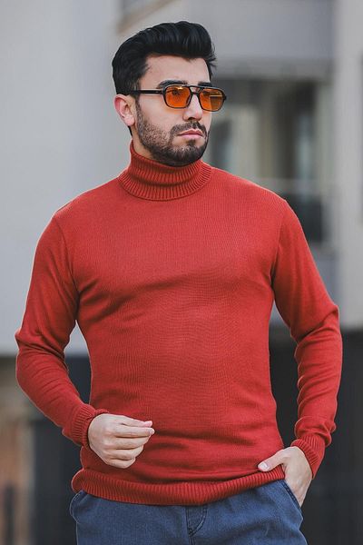 Oksit Ανδρικό πουλόβερ με λαιμόκοψη Seka 849 Cotton Slim Fit