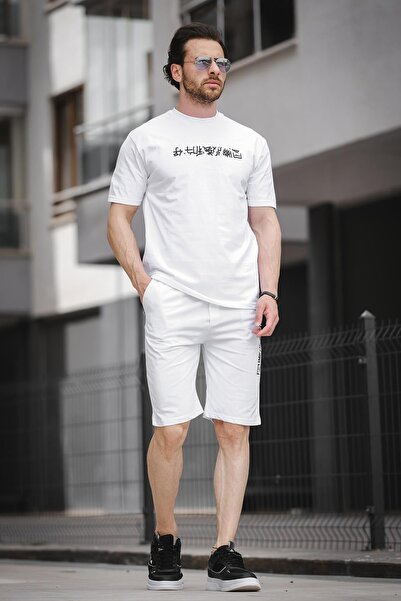 Oksit Guido Chiness Шорти з принтом спереду і ззаду для чоловіків, комплект з футболкою