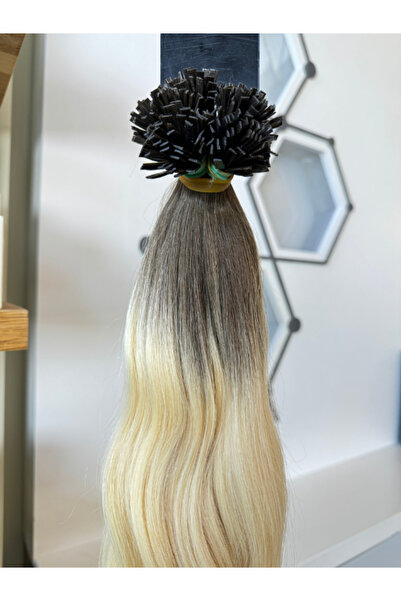 Kadınca Peruk Mikro Kaynak Wavy  İnsan Saçı (0.8 gr) Ombre 6 Ton 50 Adet 70 cm