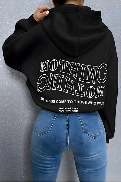Oksit Φούτερ Unisex από βαμβακερό εμπριμέ Nothing Back