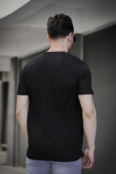 Oksit Manfries Waffle Pattern Skirt Oval Men's Tshirt