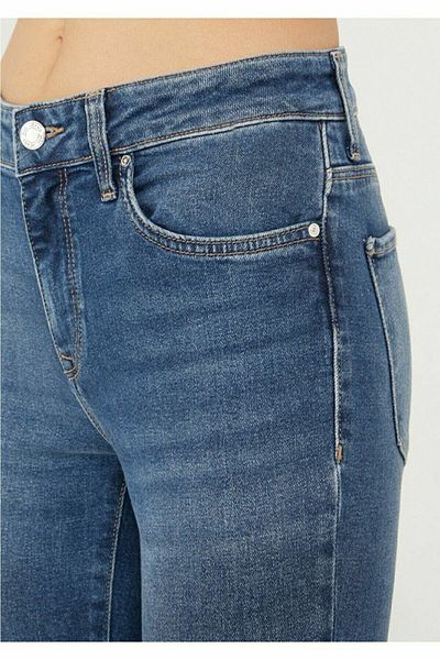 VEGA Izabella Women's Blue High Waist Narrow Leg Skinny Lycra Jeans