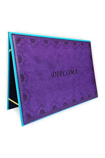 ankara menü A4 Certificate Container Diploma Leather Velvet, Diploma Case, Container, Printed