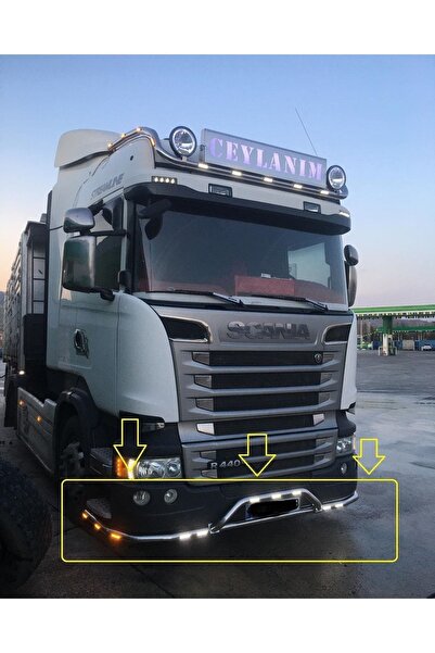 Karadeniztırmarket Scanıa R 440 Bıyıklı Alt Krom Boru Ledli Model