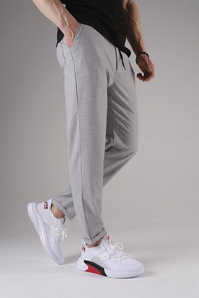 Oksit Joy Slim Fit Men&#39;s Double Leg Men&#39;s Jogger Pants with Elastic Waist