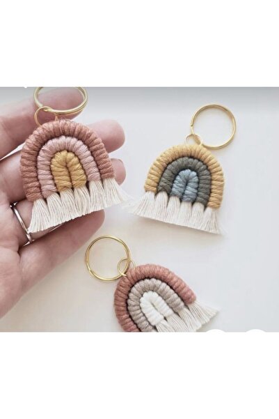 Sude Design 10 Pieces of Macrame Rainbow # Gift # Baby # Wedding # Word # Eng...