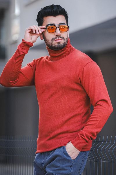 Oksit Ανδρικό πουλόβερ με λαιμόκοψη Seka 849 Cotton Slim Fit