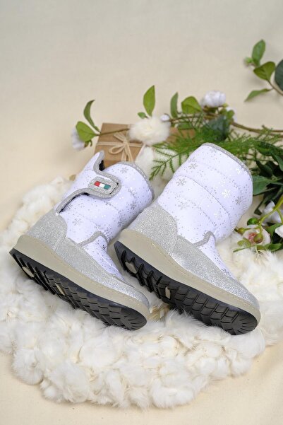 Oksit Dulcie Velcro Thermal Unisex Παιδικές μπότες χιονιού με γούνα στο εσωτερικό