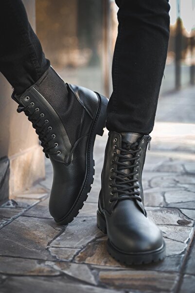 Oksit Zetta Fleece Zipper Detailed Men's Boots