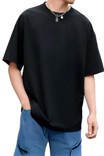 Oksit Ανδρικό T-shirt Compass 02 Back Printed Crew Neck