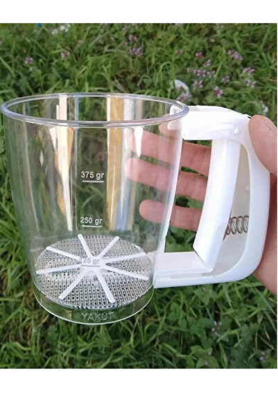 Tosyalı Home Tetikli Un Eleği Ölçü Göstergeli Şeffaf 375 gr