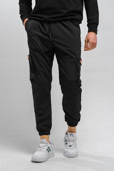 Oksit Ανδρική φόρμα Baltassare Slim Fit στο κάτω μέρος με λεπτομέρεια με φερμουάρ και τσέπη Cargo Parachute
