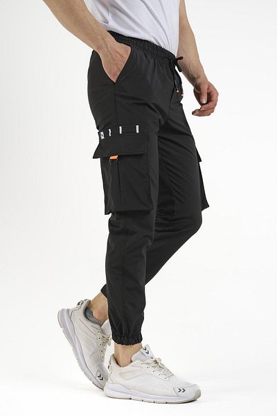 Oksit Ανδρική φόρμα γυμναστικής Pietro Slim Fit Court Parachute στο κάτω μέρος με τσέπη Cargo