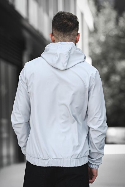 Oksit Bailey Water Resistant Slim Fit Men's Hooded Seasonal Coat Raincoat