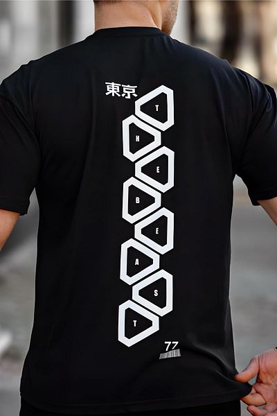 Oksit Trc 2774 Project - Ανδρικό T-Shirt με λαιμόκοψη με στάμπα μπροστά και πίσω