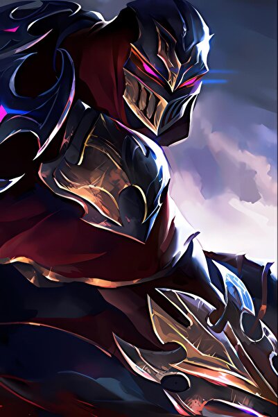 Teona Ahşap Ahşap League Of Legends Zed Poster Duvar Poster