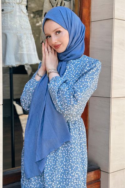 Gizce Indigo Bamboo Shawl