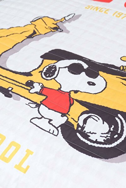 PEANUTS By Karaca Home Joe Cool Bej Tek Kişilik Yatak Örtüsü
