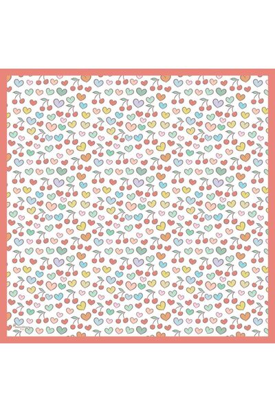 başörtü dükkanı Kids Sevimli Kalpler Desen Eşarp