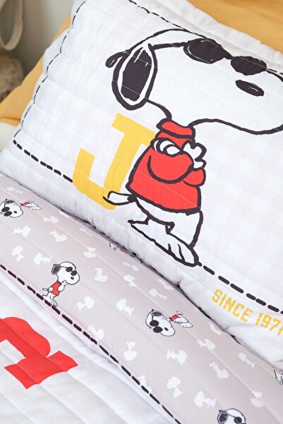 PEANUTS By Karaca Home Joe Cool Bej Tek Kişilik Yatak Örtüsü