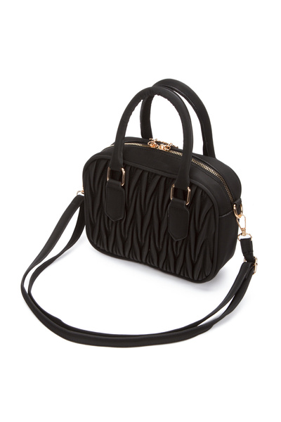 Adelina Bags Γυναικεία τσάντα χειρός και ώμου από σατέν δέρμα - Πλισέ σχέδιο