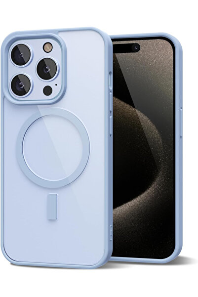 Powerfox iPhone 15 Pro Max Uyumlu Kamera Çıkıntılı Şarj Destekli Kenarı Renkl...