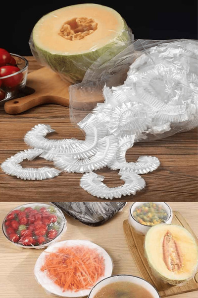 QNİAY 100 Pieces Food Preservation and Storage Cap - Freshness and Preservation Pot Plate Cap, Multi-purpose Camping Picnic