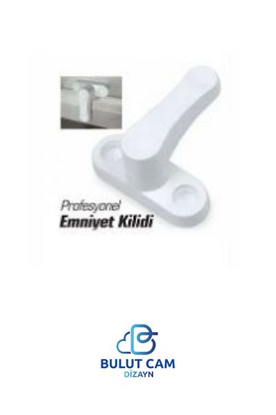 BULUT DİZAYN VE HEDİYELİK EŞYA Cloud Design-3Pcs. White Child Burglar Safety Lock - Pvc Pull Window