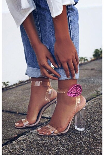 WAHSHE Satin Rose One Pair Clip Shoe Accessory