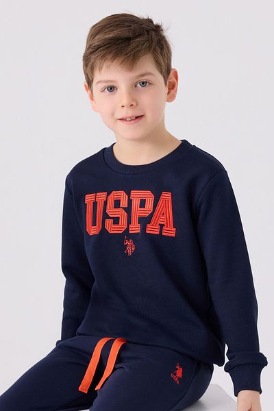 U.S. Polo Assn. Boy's Navy Blue Tracksuit Set