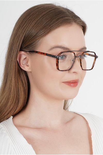 LOOKUP Unisex Blue Light Protective Glasses - Optical Compatible, Changes Glass Vintage Smoked Frame