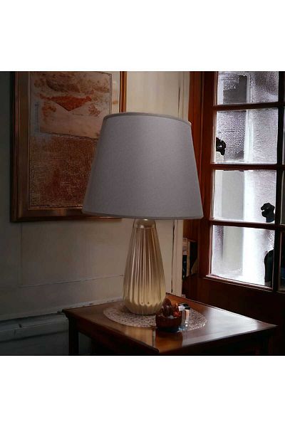 ariana sytle Artemis Ceramic Gilded Lampshade