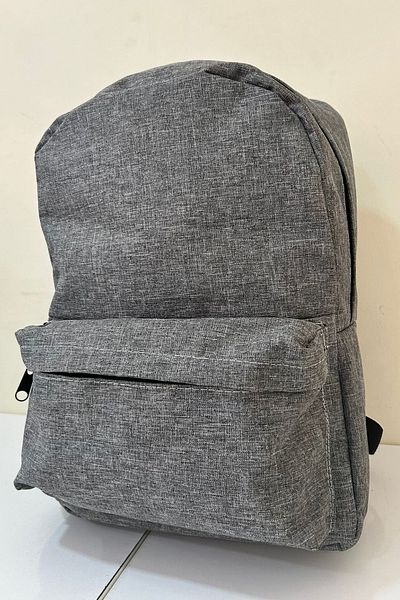 KISCHE Διπλό χρώμα Ineed You School Sports Bag με μοτίβο καμβά γκρι