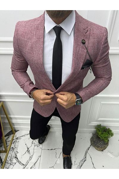 leonmen Men's Jacket Slim Fit Slim Fit